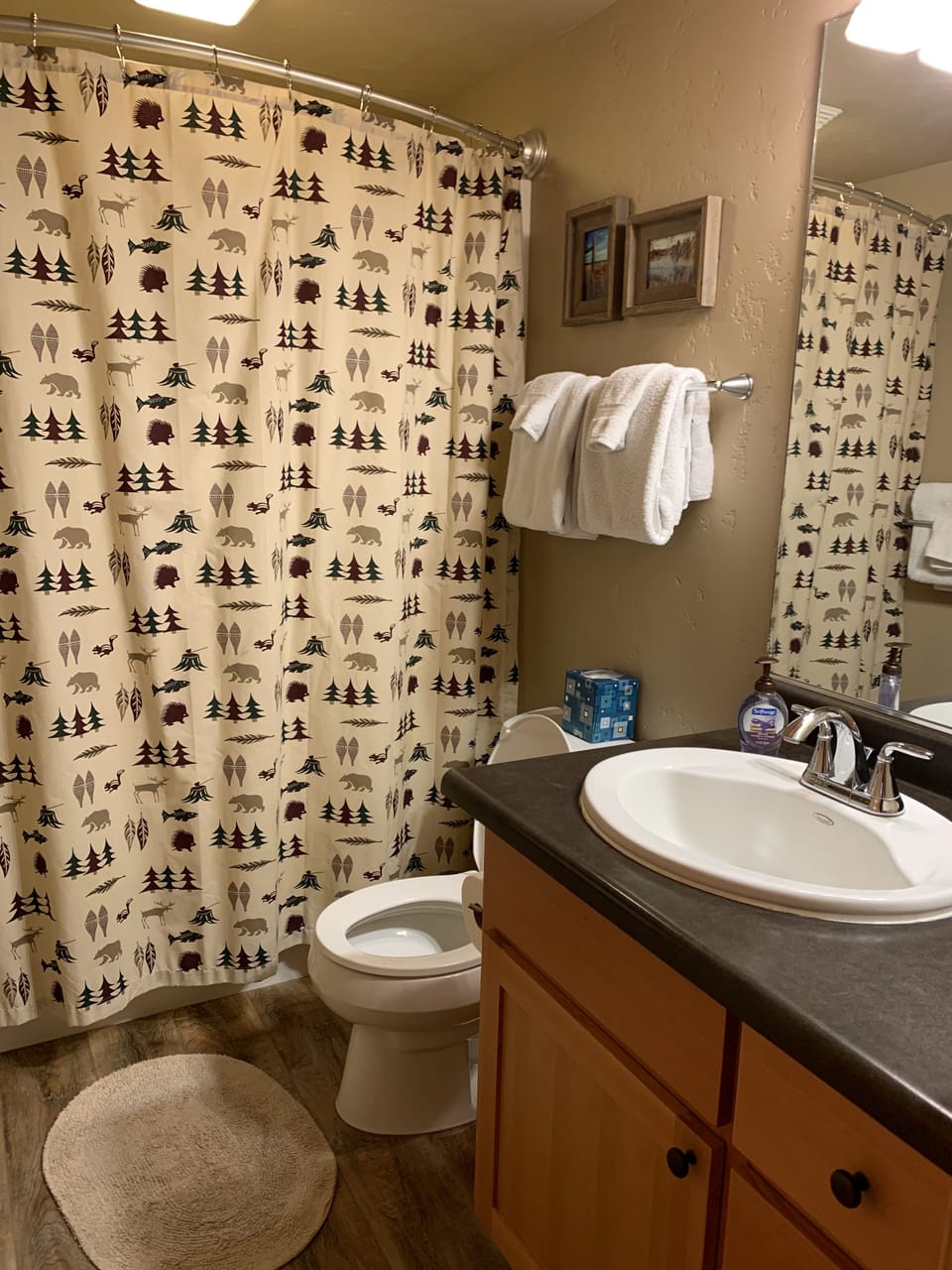 Downstairs bath - Full tub/shower