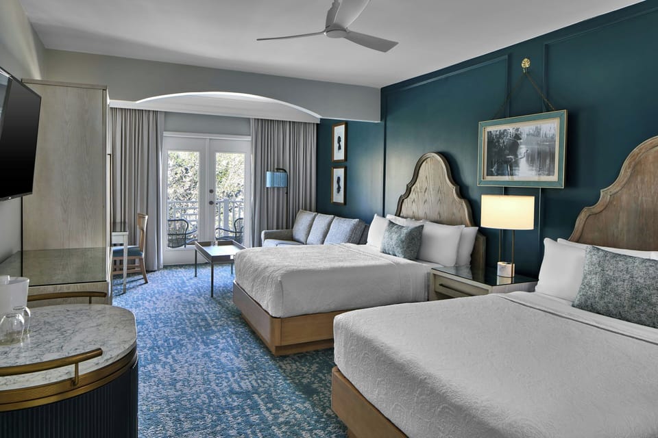 Premium bedding, pillowtop beds, in-room safe, desk