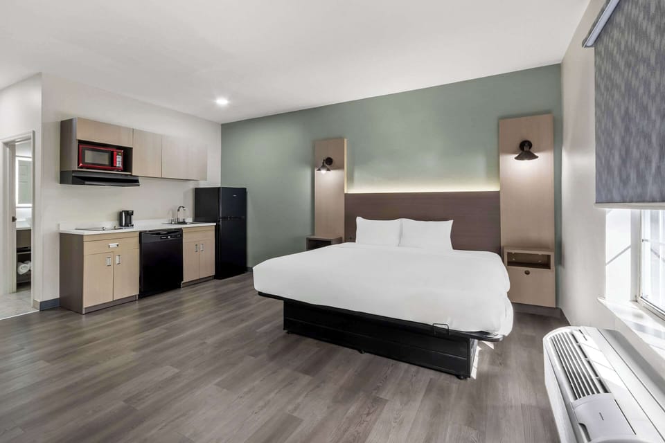 Room, 1 King Bed, Non Smoking (Efficiency) | Premium bedding, desk, laptop workspace, free WiFi