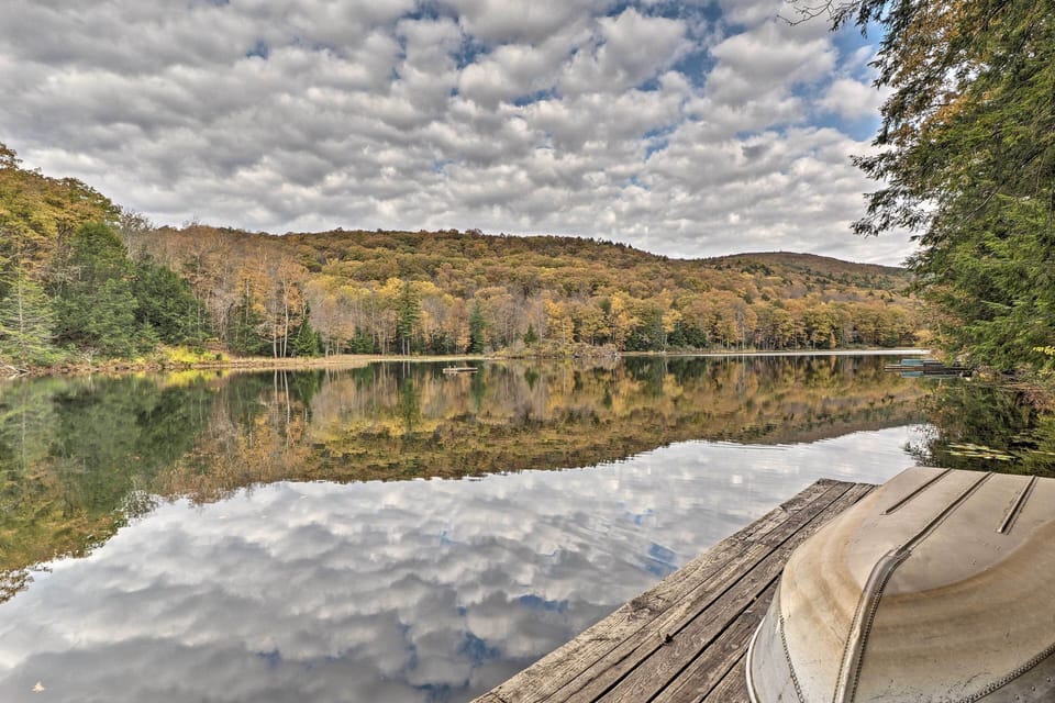 Dock w/ Rowboat