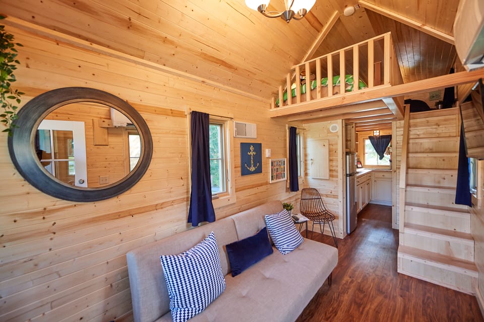 House, Multiple Beds, Kitchenette (Murphy Tiny House) | Living area | 100-inch flat-screen TV with cable channels, TV