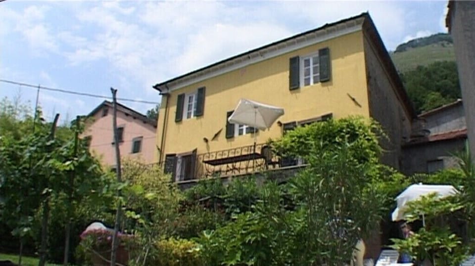 View of villa from garden