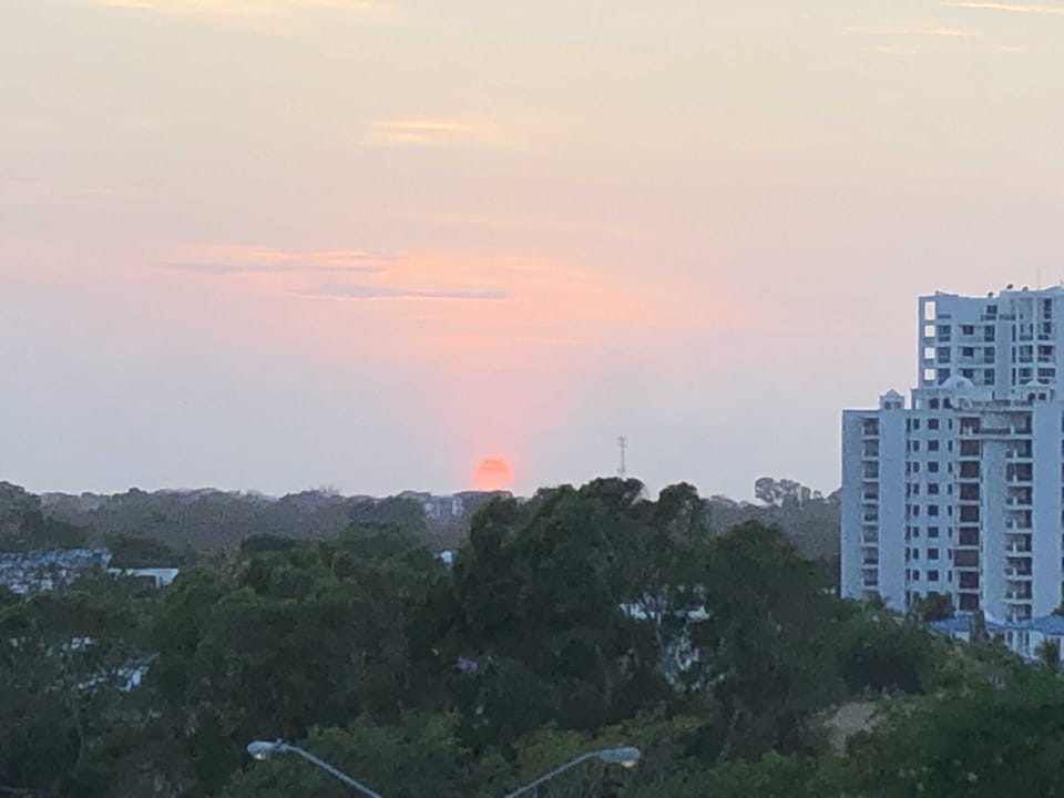 Sunset from our balcony