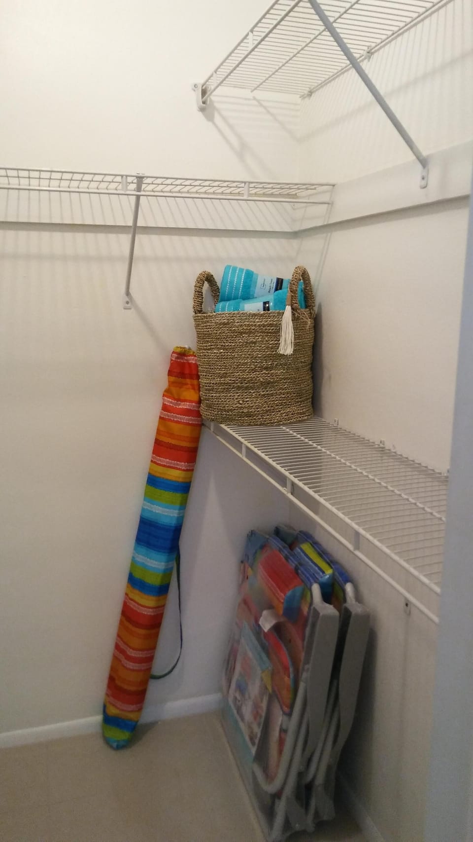 Beach Chairs, Umbrella, Matte and Beach Towels