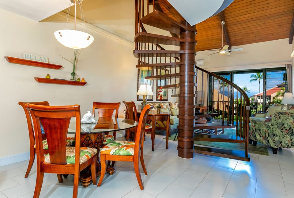 Stairs leading to the loft