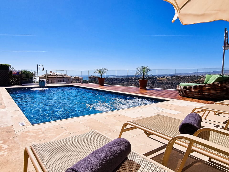 pool with wonderful view of the Mediterranean sea