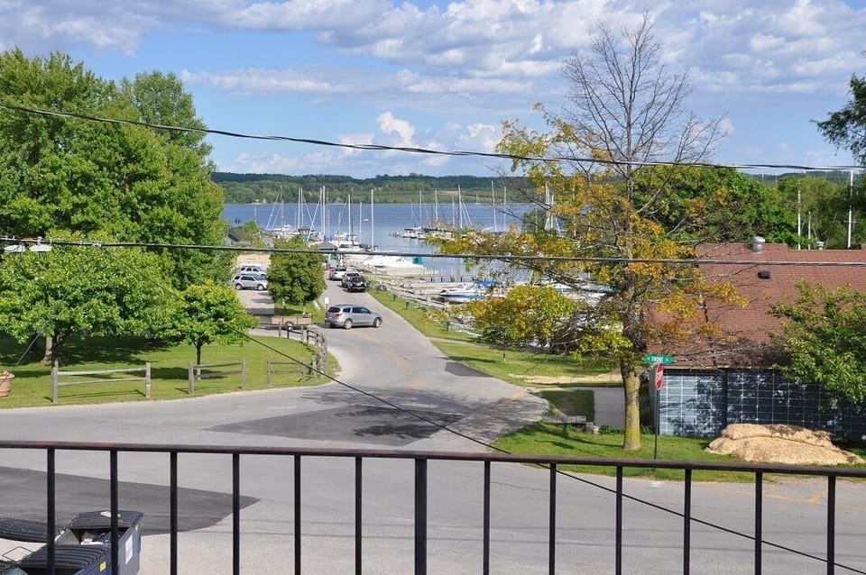 Balcony overlooking Marina Park and Beach