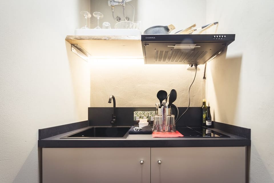 Studio Suite, 1 Queen Bed, Kitchenette | Private kitchen | Fridge, microwave, dishwasher, espresso maker