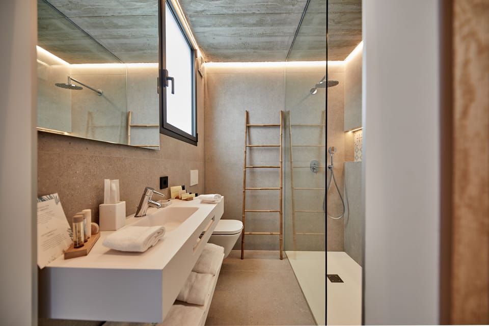 Superior Room | Bathroom | Shower, free toiletries, hair dryer, towels
