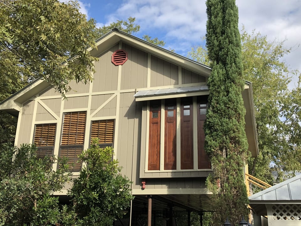 View from driveway