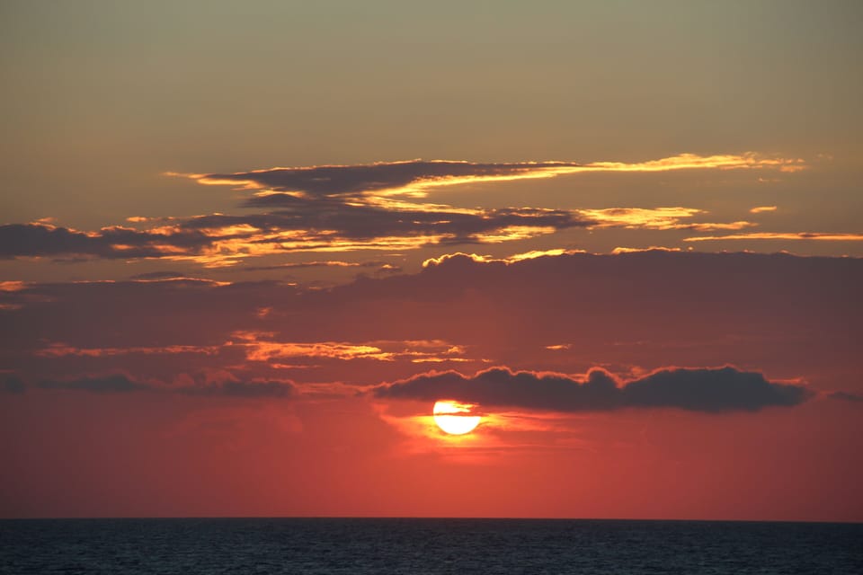 Sunrise  facing the villa Anatoli