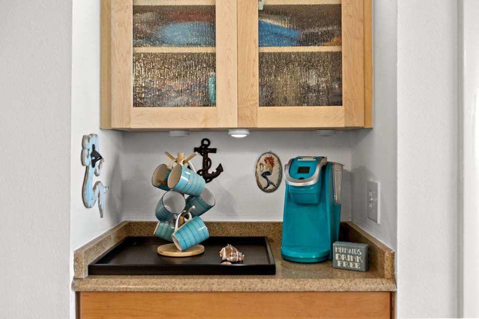 coffee bar in living room