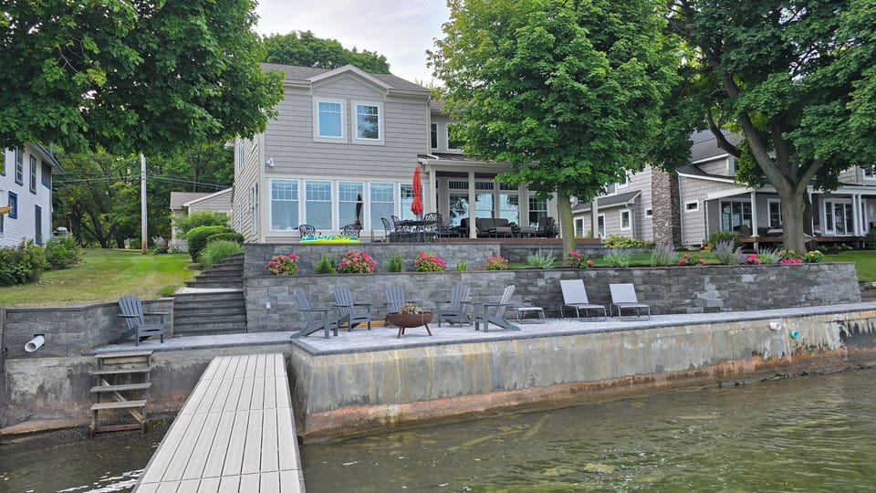 View of house from lake