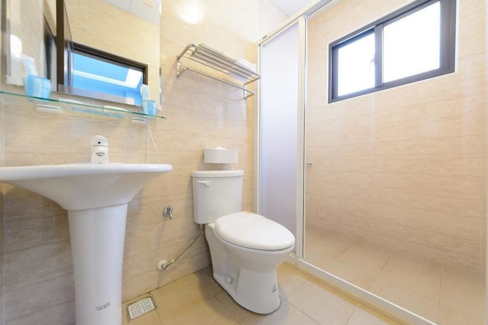 Double Room, 1 Double Bed, Non Smoking | Bathroom | Shower, rainfall showerhead, free toiletries, hair dryer