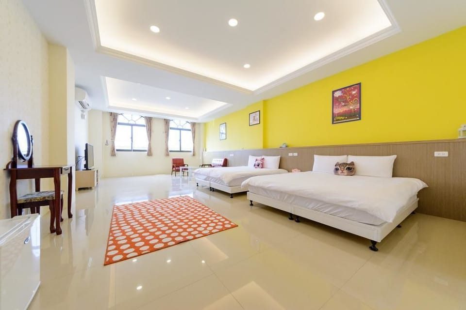 Quadruple Room, 2 Double Beds, Non Smoking | Blackout drapes, soundproofing, free WiFi, bed sheets