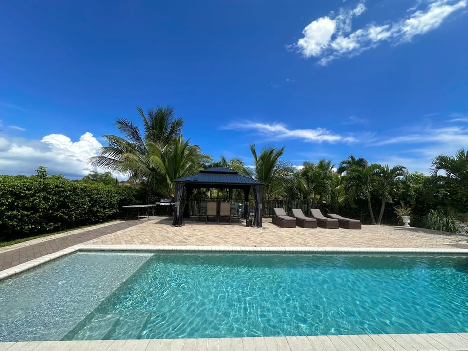 Gazebo on the pool deck