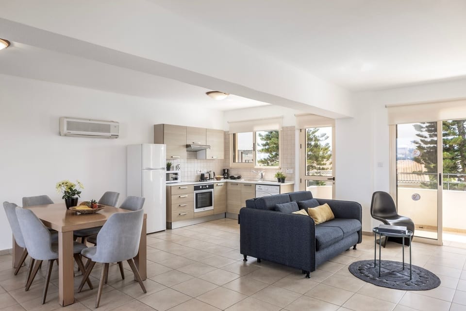 Modern Kitchen and Living Area