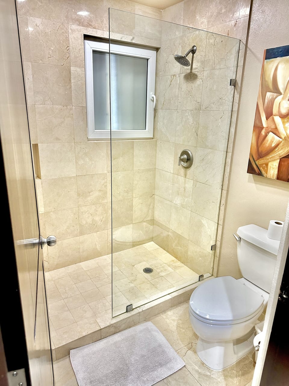 Master shower.