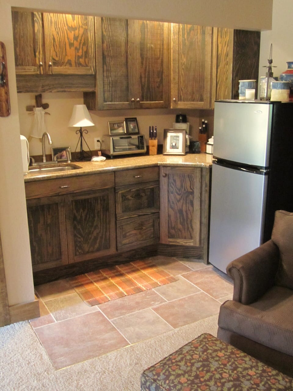 Kitchenette in 'Plaid', Guest House