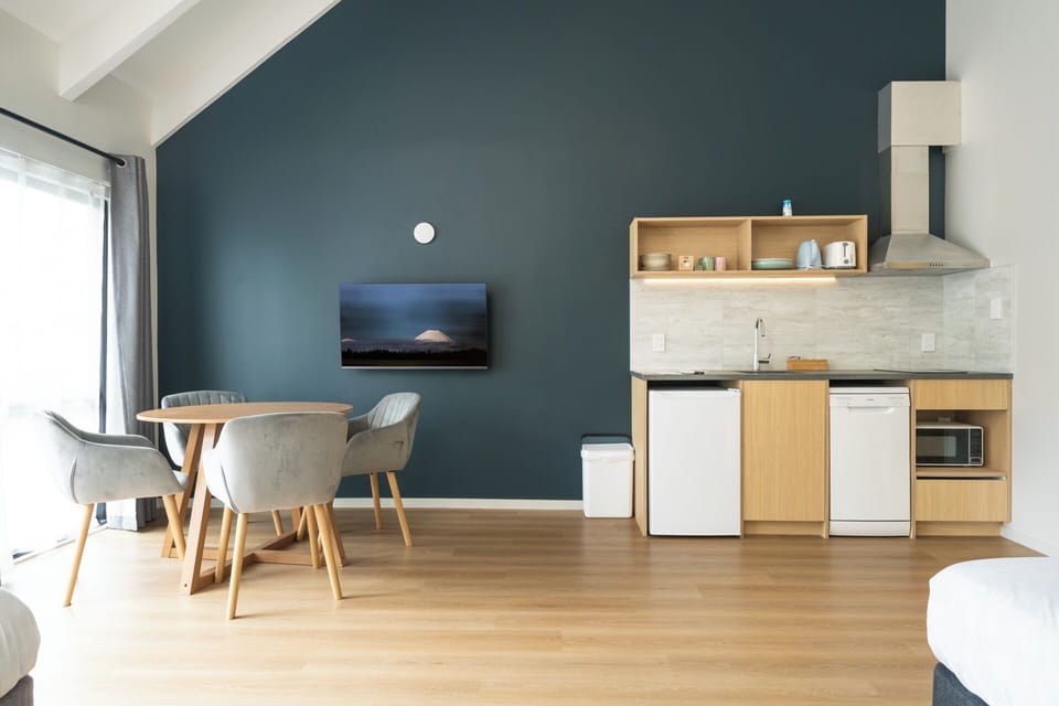 Deluxe Apartment | Laptop workspace, blackout drapes, iron/ironing board, free WiFi