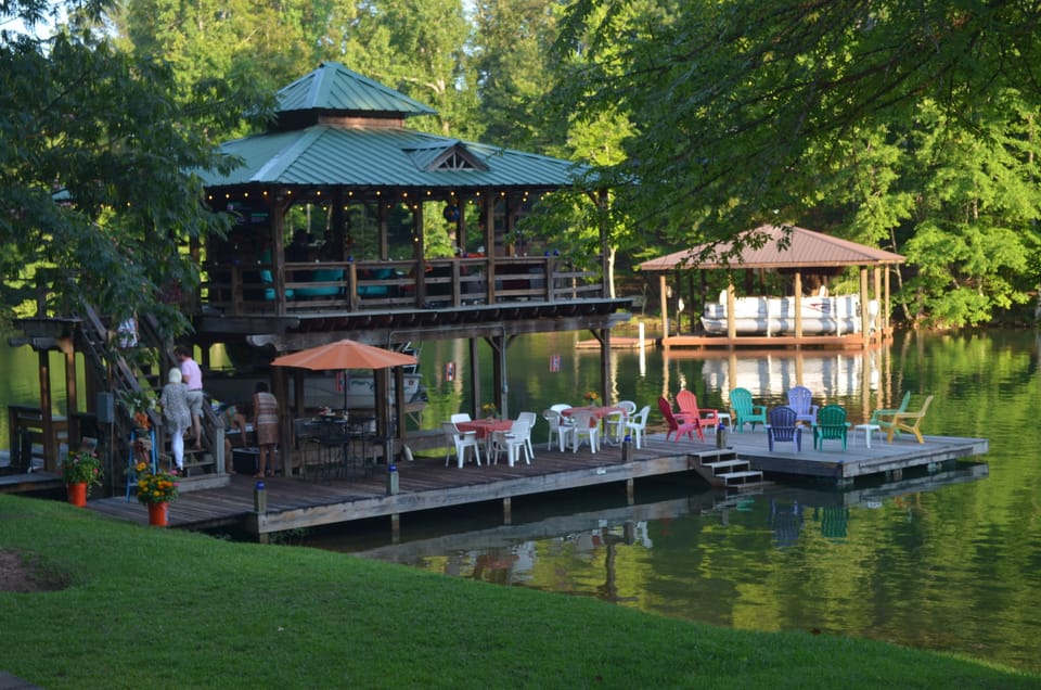 Fantastic Dock viewed from the house