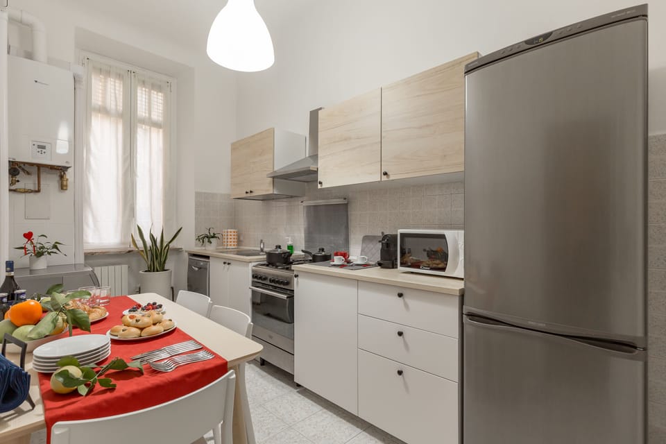 Apartment, 2 Bedrooms | Private kitchen | Full-size fridge, microwave, oven, stovetop