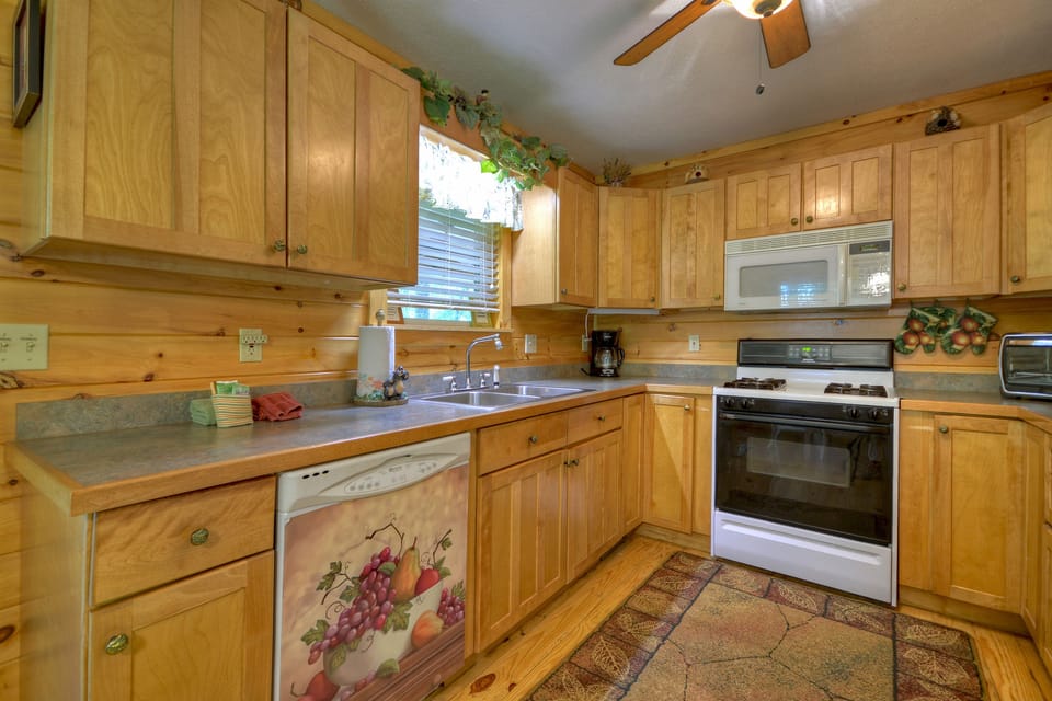 Fully stocked kitchen
