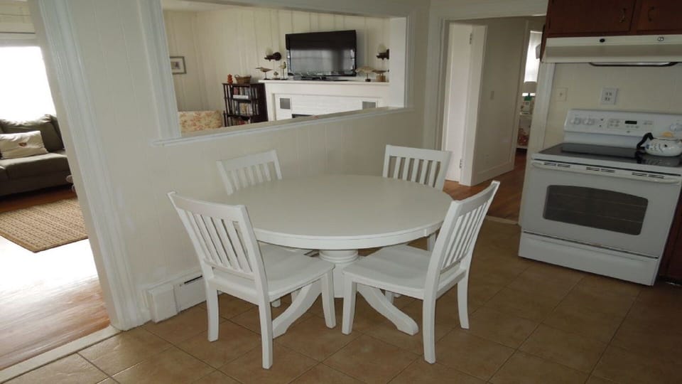 See the ocean from our kitchen table