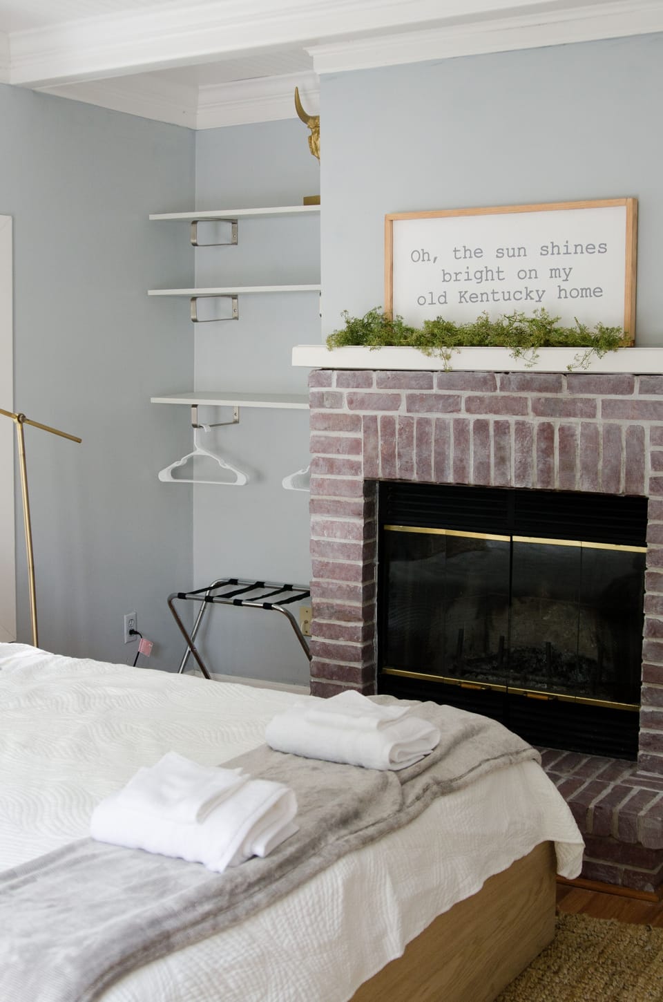 Cozy up next to the fireplace when its cold out!