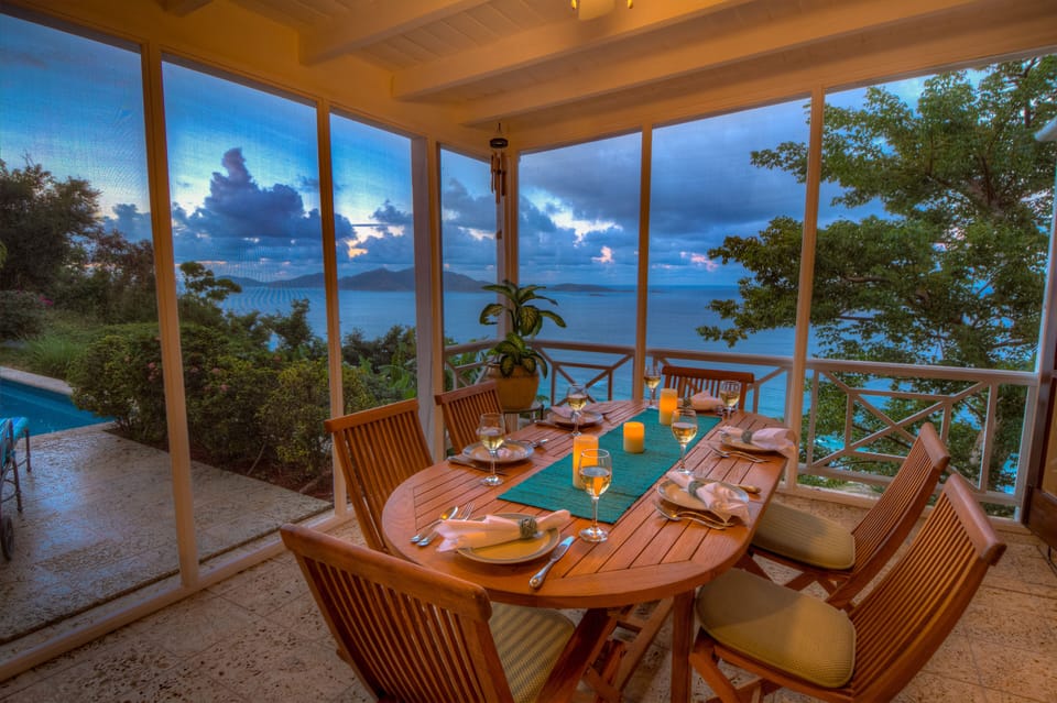 Ocean views from your dining table