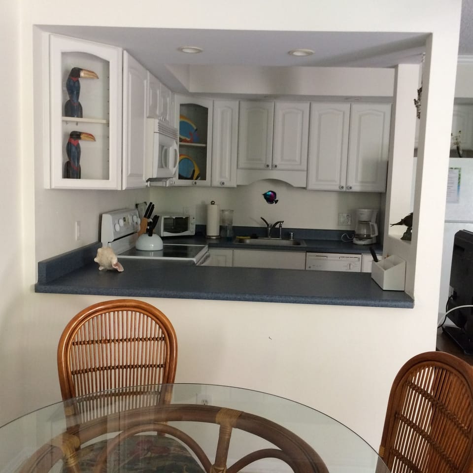 Kitchen from dining area