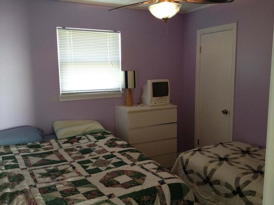 The lavender room is relaxing,  The beddings has been updated since this photo.