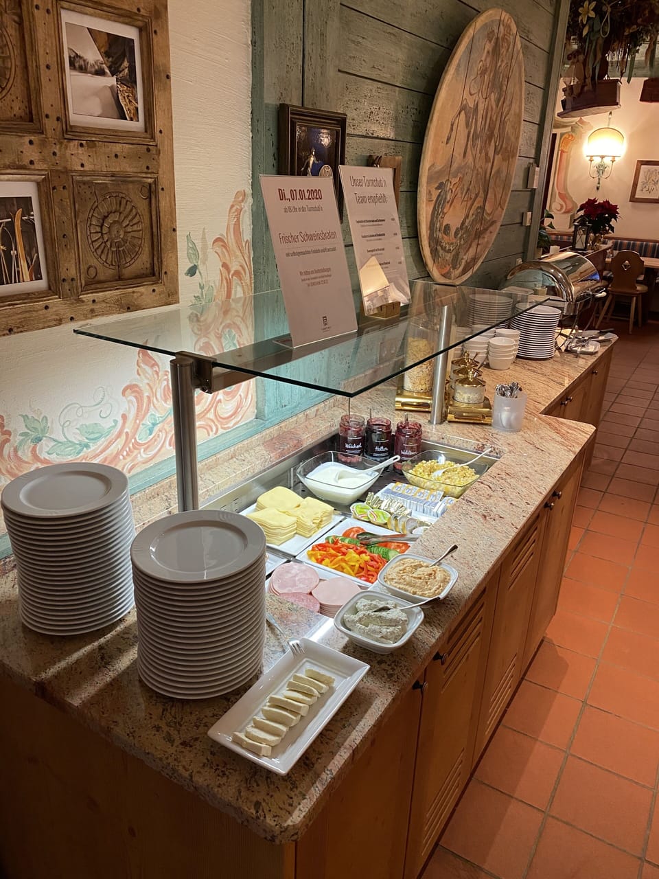 Free daily buffet breakfast