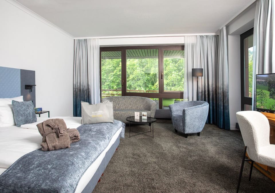 In-room safe, desk, cribs (free), WiFi (free)