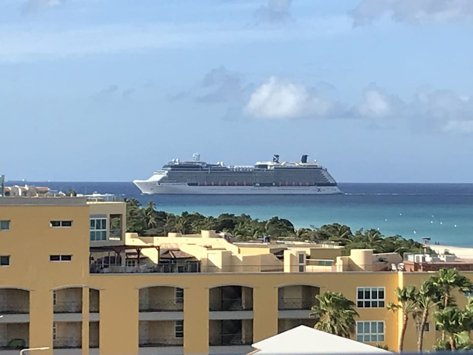 Watch the Cruise Ships arriving to Aruba 
