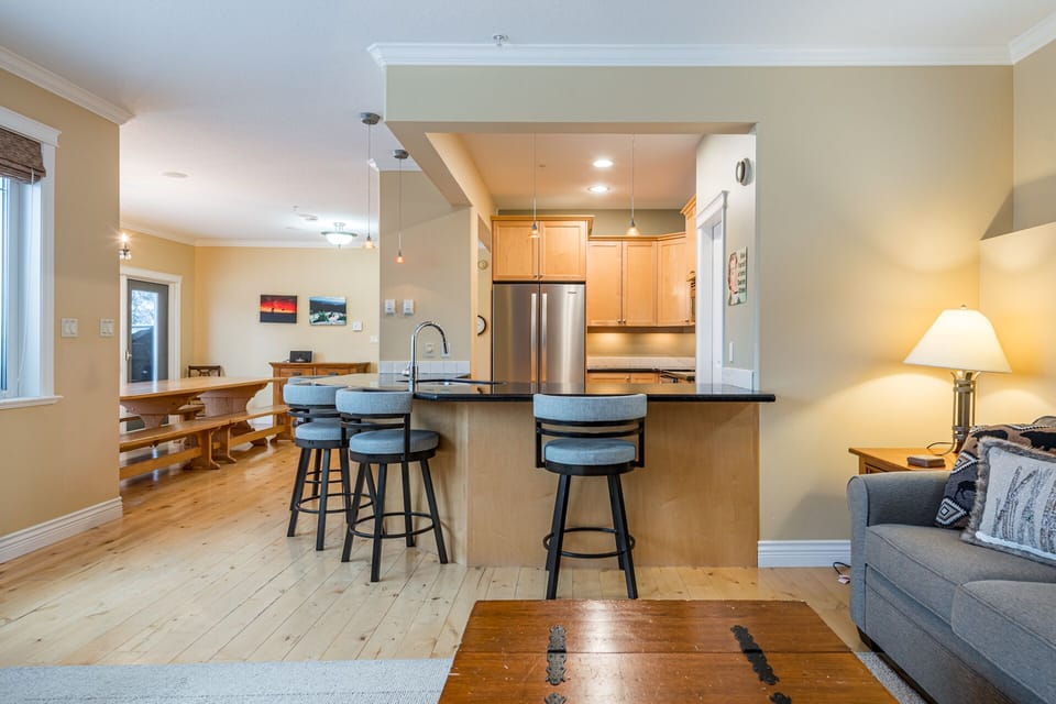 Open Concept - Kitchen Looking into the Living Room
