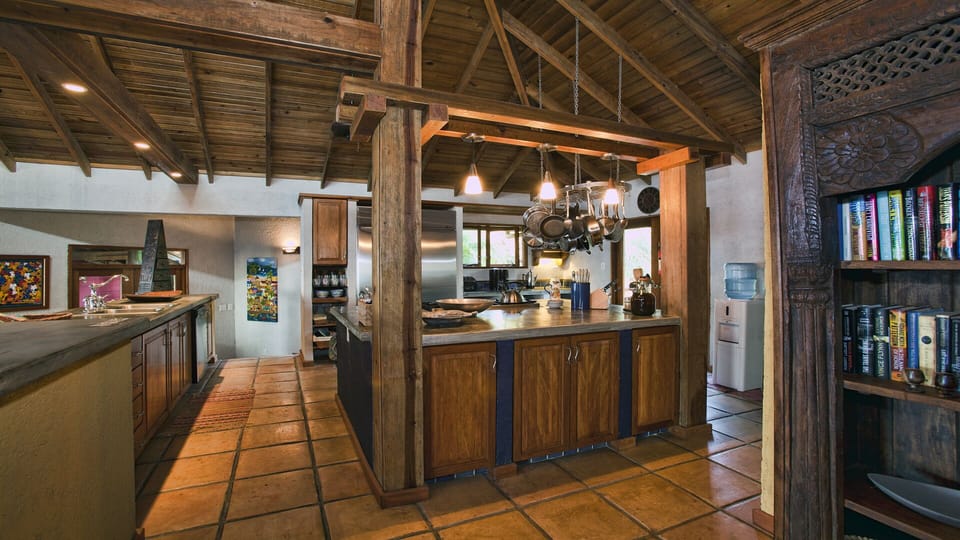 Fully equipped gourmet kitchen. Chef available as desired.
