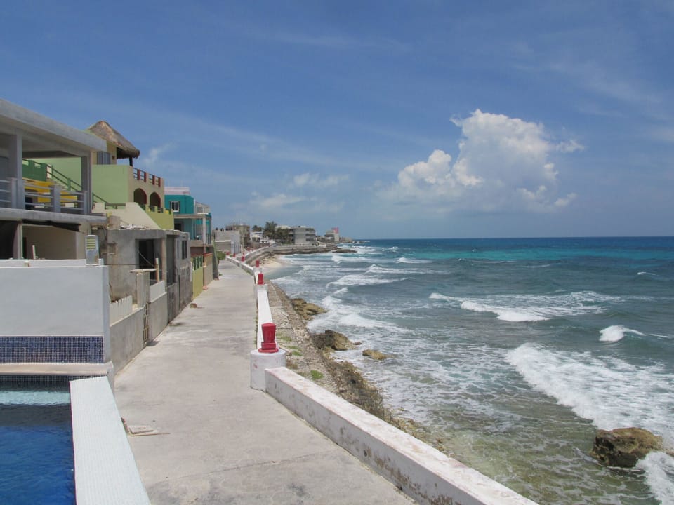 the Malecon - only feet from the pool