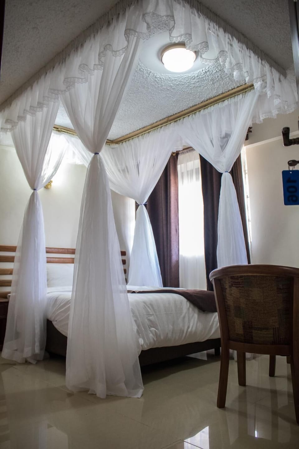 Premium bedding, down comforters, desk, laptop workspace