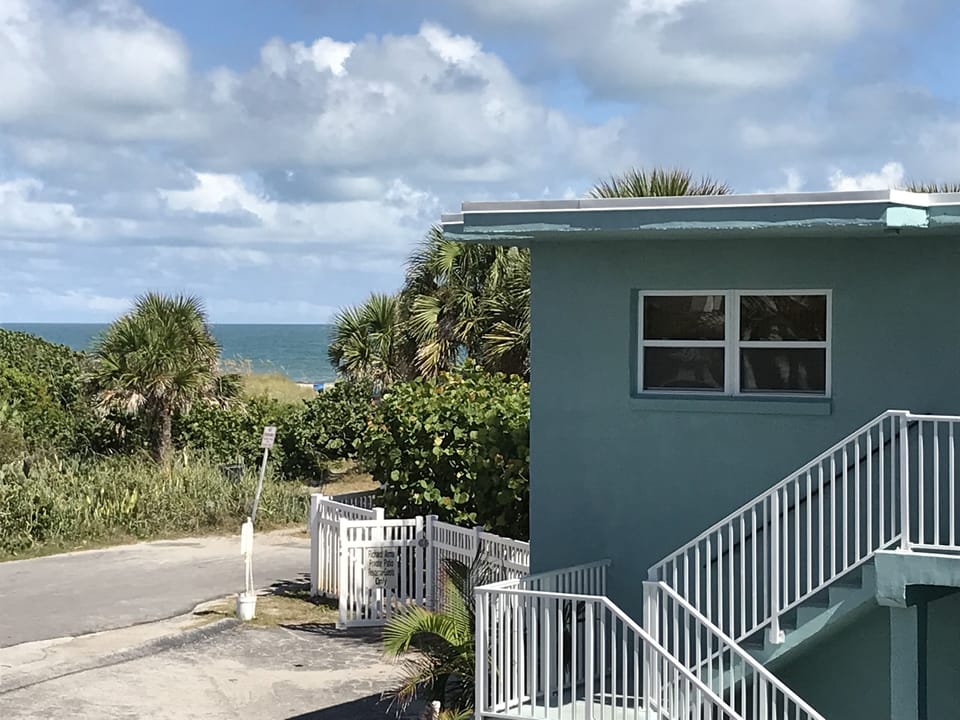 Ocean view from the living room windows