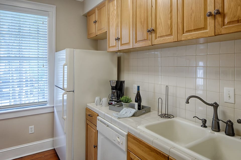 A full size refrigerator is great for stocking essentials!
