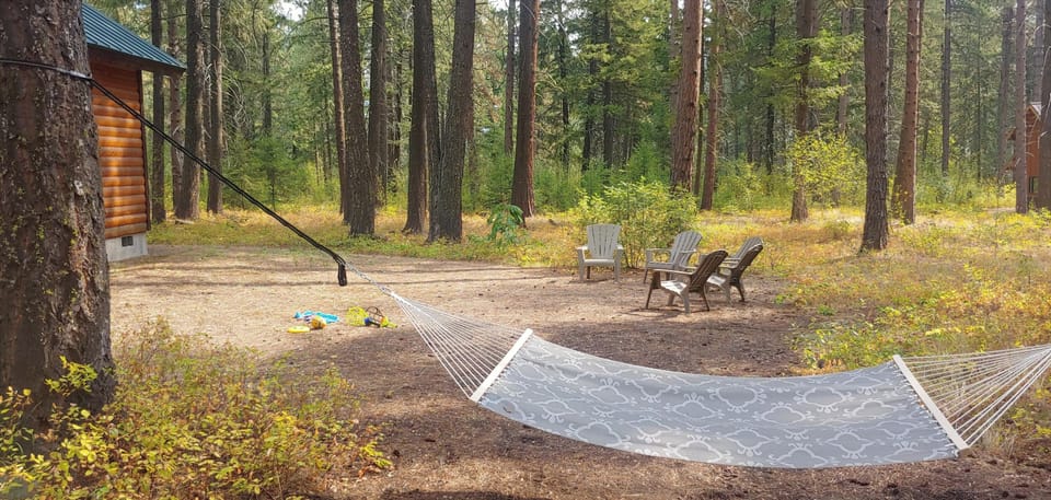 Large backyard play area for games or relaxing