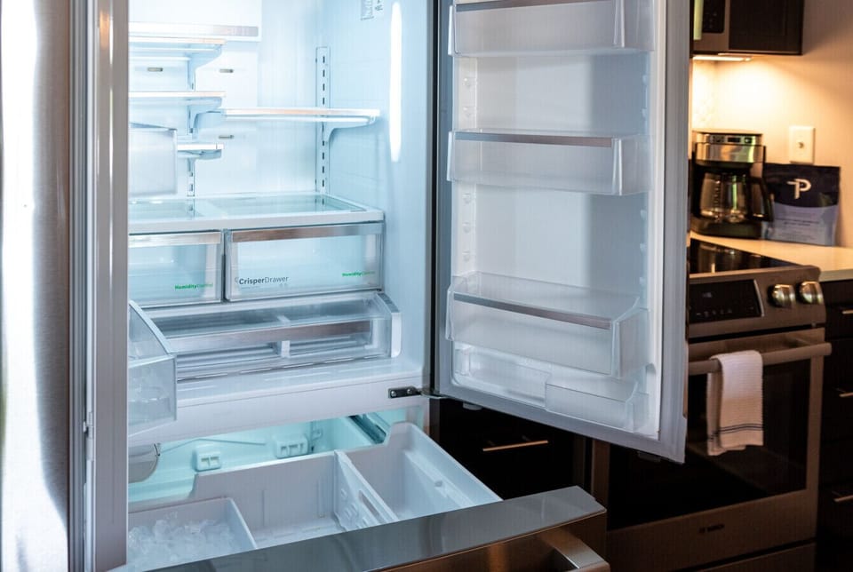 Double Door Fridge and Drawer Freezer