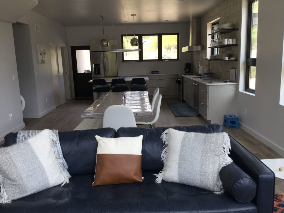 Living room and kitchen