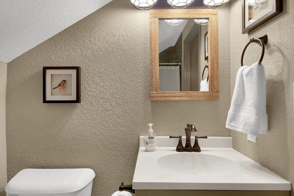 Vanity in upstairs ensuite bath. 