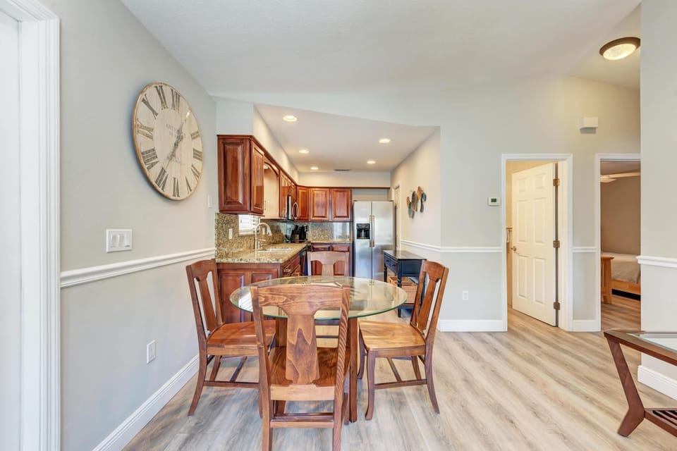 Fully loaded kitchen and dining area