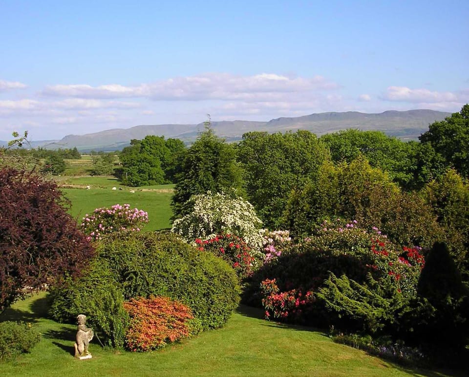 Beautiful spacious garden with stunning views of the Campsie Hills.