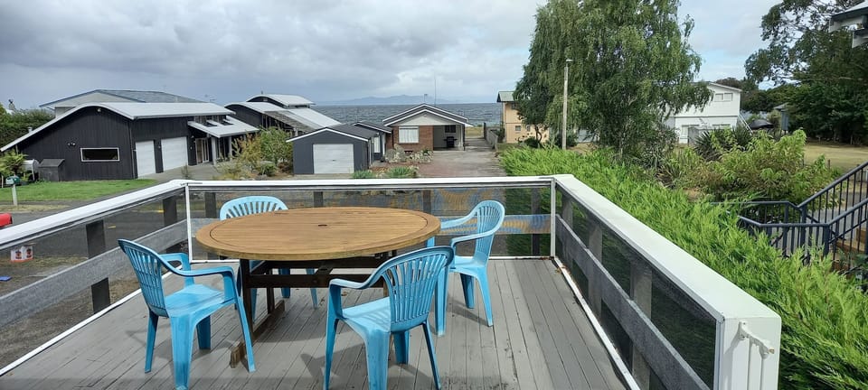 View out to lake from deck
