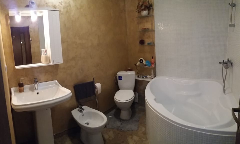 Free toiletries, hair dryer, towels