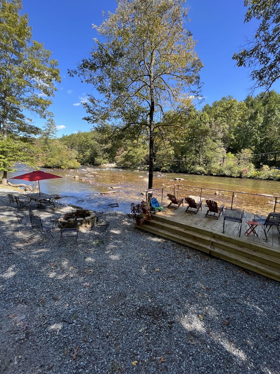 Private dock and fire pit 